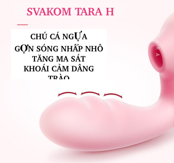 Svakom Tara H thiết bị massage âm đạo 2 đầu rung sưởi ấm