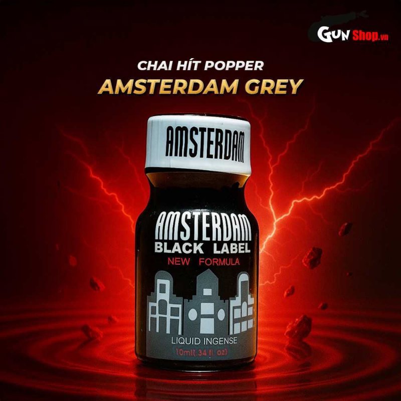Chai Popper PWD USA Amsterdam Grey 10ml tăng khoái cảm cực đỉnh
