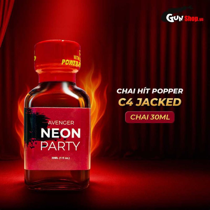 Popper PWD Avenger Neon Party Red 30ml tăng khoái cảm cực đỉnh