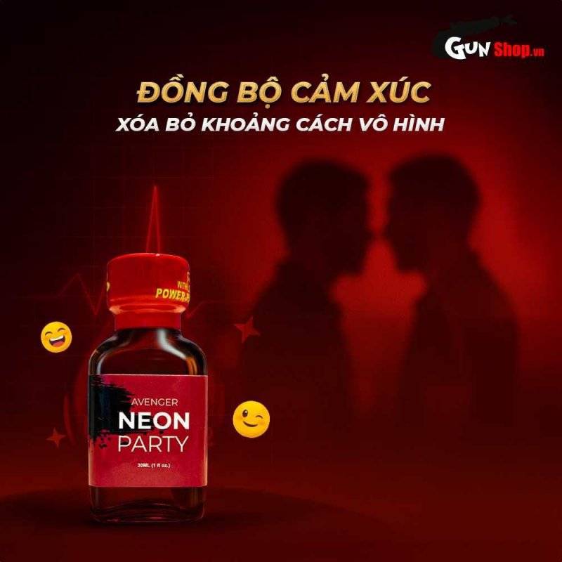 Popper PWD Avenger Neon Party Red 30ml tăng khoái cảm cực đỉnh