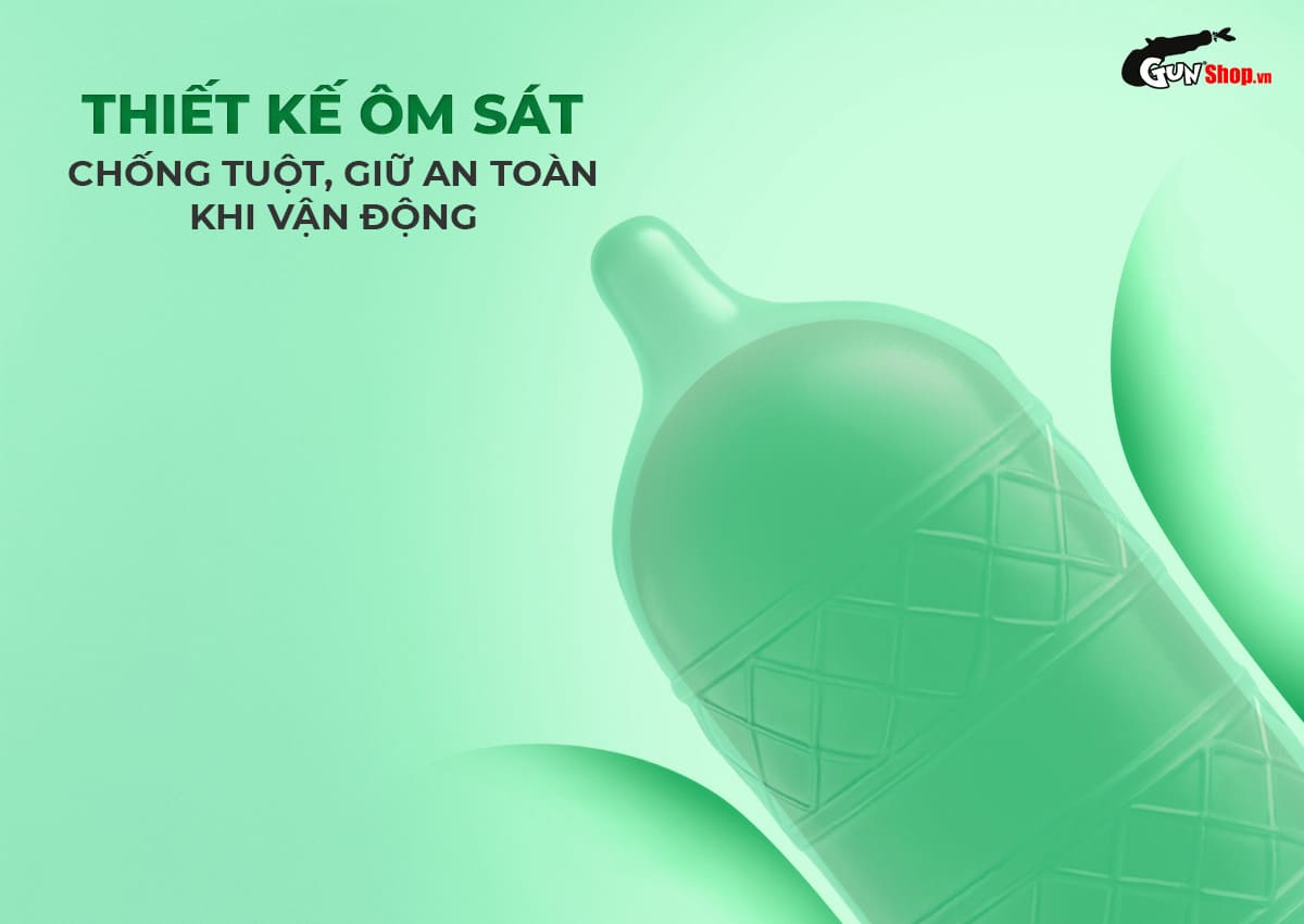 Thông tin Bao cao su Okamoto Harmony - Gân sọc, siêu mỏng - Hộp 10 cái hàng mới về