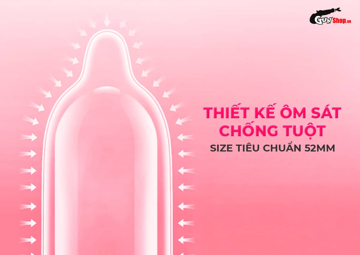Bán Bao cao su Okamoto 0.01 PU - Siêu mỏng tàng hình, truyền nhiệt chân thật - Hộp 4 cái hàng mới về