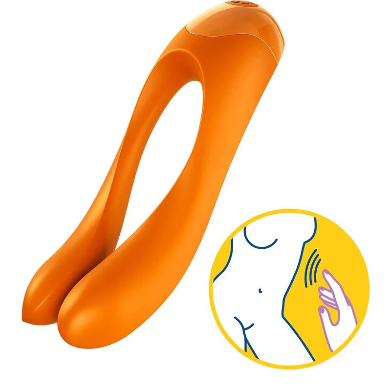 Satisfyer Candy Cane máy rung kích thích nhũ hoa cô bé sục 