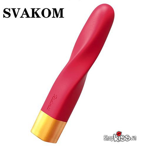 Dụng cụ kích thích điểm G Svakom Finn hình thỏi son siêu mềm mại