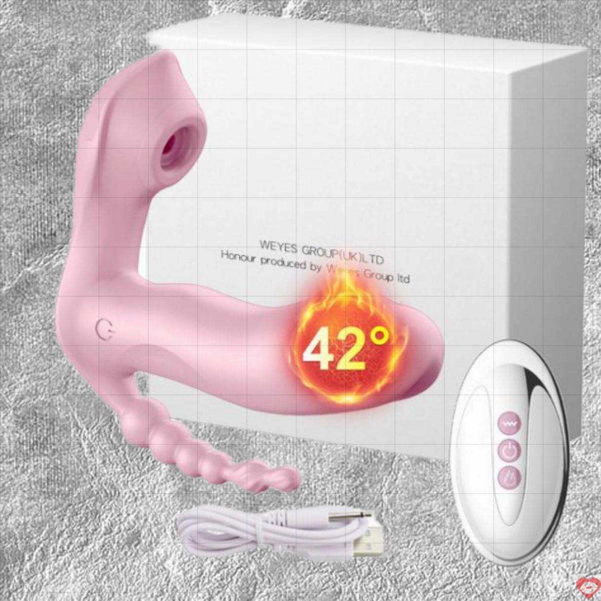 Máy massage 3 in 1 rung kích thích điểm G bú hút âm đạo toả nhiệt