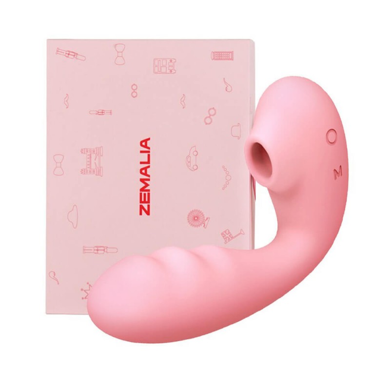 Máy massage Svakom Zemalia Tana 2 đầu rung bú hút toả nhiệt uốn cong