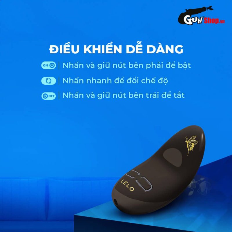 Máy massage Lelo Nea 3 Black cao cấp thư giãn mọi lúc