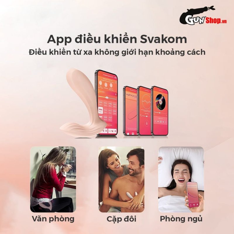 Máy massage Svakom Erica chính hãng cao cấp, tăng khoái cảm