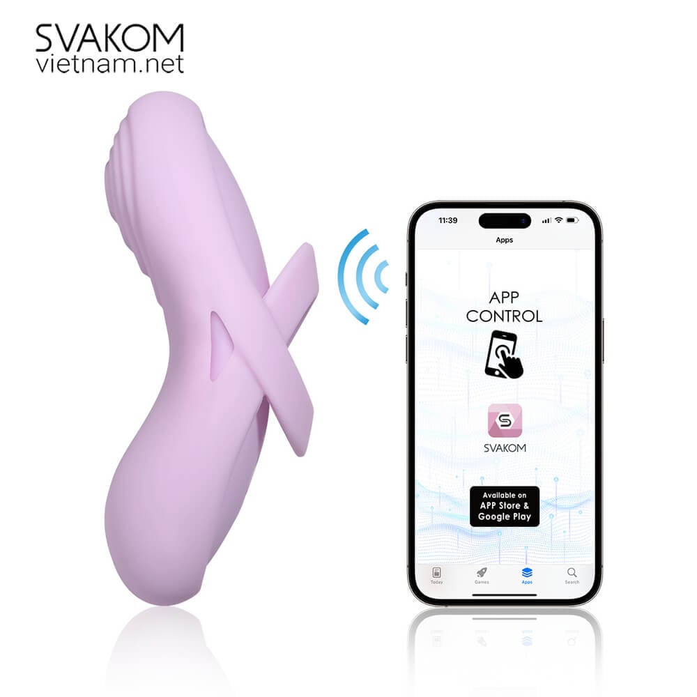 Máy rung âm vật SVAKOM Echo đeo ngón, App điều khiển, kích thích mạnh