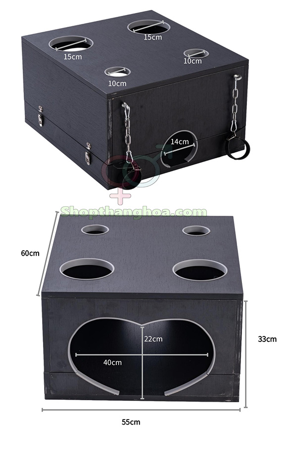 Kho sỉ Đồ chơi bạo dâm hộp gỗ trừng phạt người bạn tình hàng xách tay