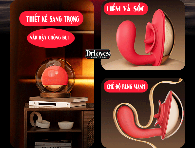 Trứng Rung JI YU Mặt Trăng 10 Chế Độ Liếm Thăng Hoa