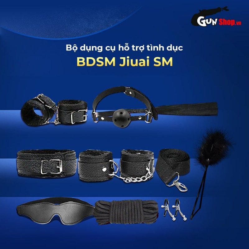 Bộ roi da BDSM Jiuai đẳng cấp, kích thích cảm giác, thăng hoa