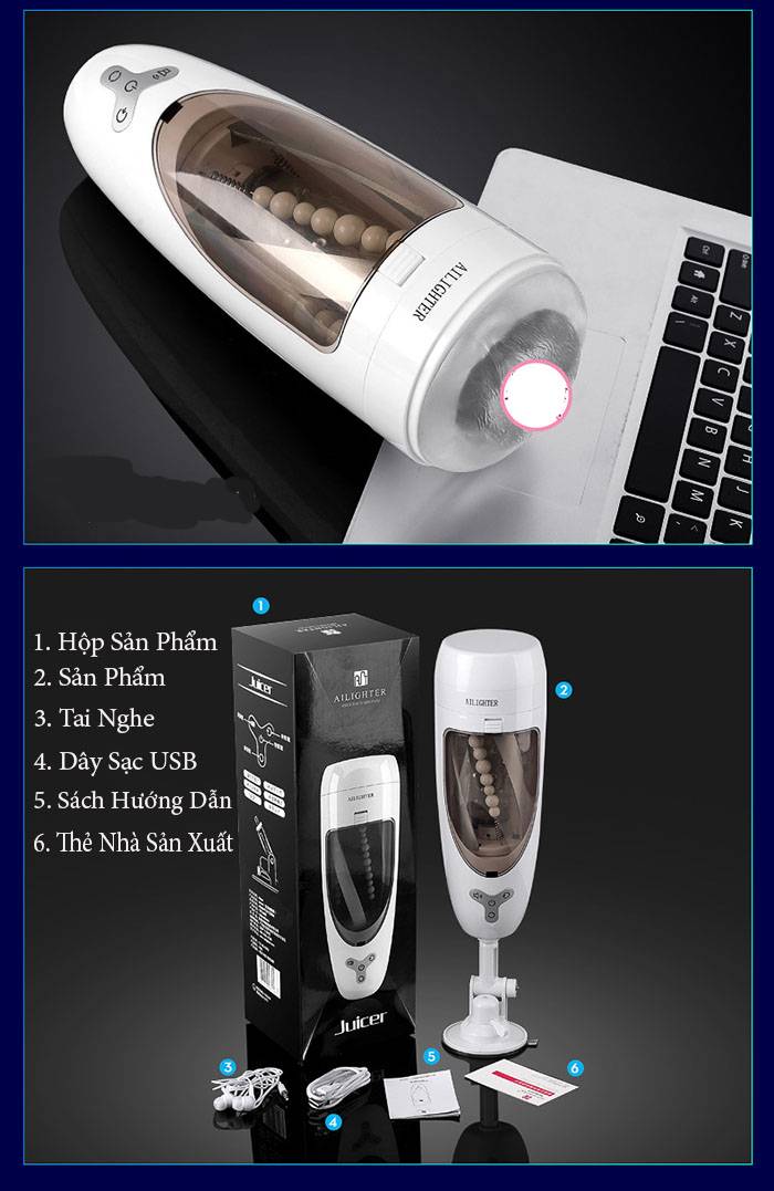 Máy Thủ Dâm JUICER AD40C Tự Động Đa Chức Năng Siêu Bền