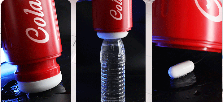 Cốc thủ dâm SOKOOT lon Coca co bóp thụt hút, phát nhiệt