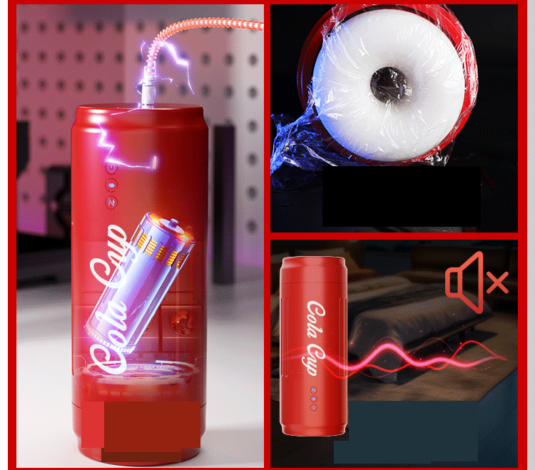 Cốc thủ dâm SOKOOT lon Coca co bóp thụt hút, phát nhiệt