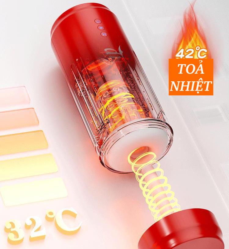 Cốc thủ dâm SOKOOT lon Coca co bóp thụt hút, phát nhiệt