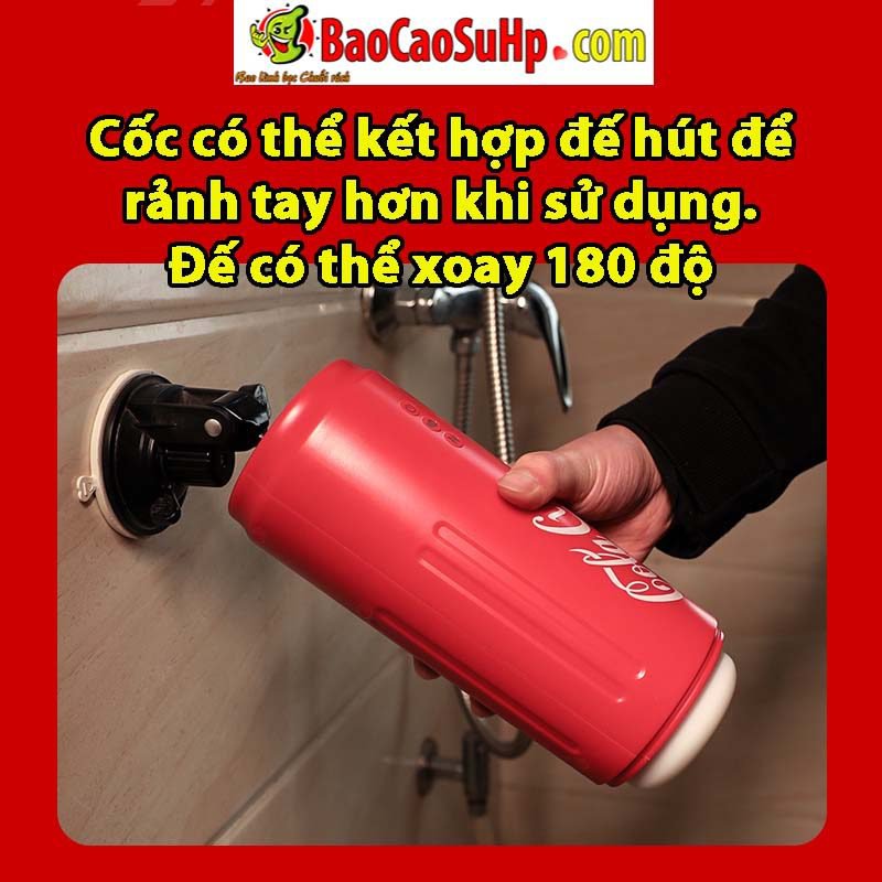 Cốc thủ dâm SOKOOT lon Coca co bóp thụt hút, phát nhiệt