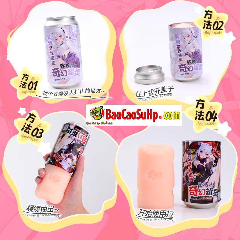 Âm đạo giả lon bia Mizzzee nhỏ gọn kín đáo kích thích cực đã