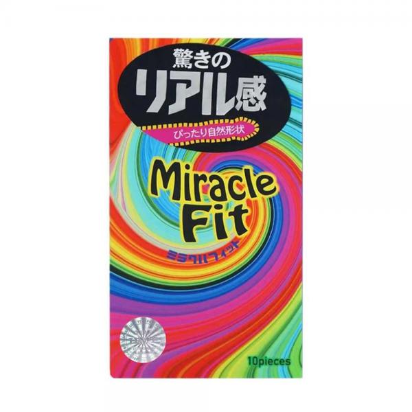 Bao cao su Sagami Six Fit V Miracle Fit - Thiết kế 3D ôm sát, siêu mỏng - Hộp 10 cái 