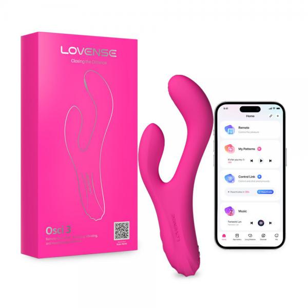Dương vật giả Lovense Osci 3 điều khiển từ xa qua app máy rung điểm G 