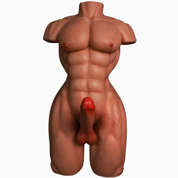 Búp bê bán thân nam Caesar cơ bắp cuồn cuộn da nâu dành cho nữ 