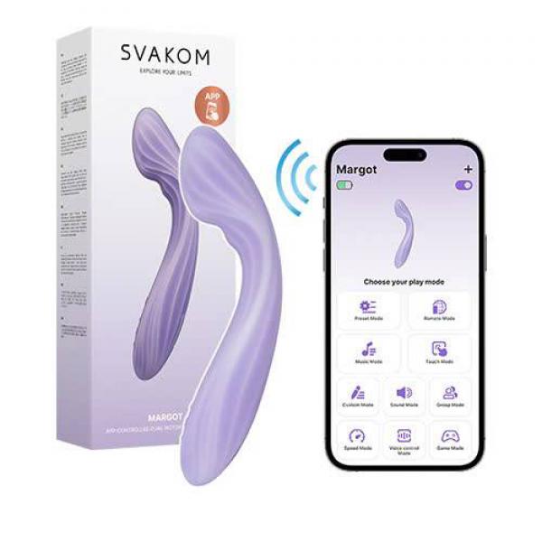 Máy massge điểm G hai động cơ Svakom Margot điều khiển qua app 