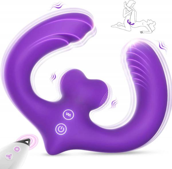 Máy Rung 2 Đầu Hình Trái Tim Cho Les – Đồ Chơi Tình Dục Nữ Kích Thích Đa Điểm 