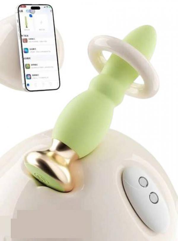 Dụng Cụ Kích Thích Hậu Môn App Miji Green Gauze Tent Rung Điều Khiển Cao Cấp 