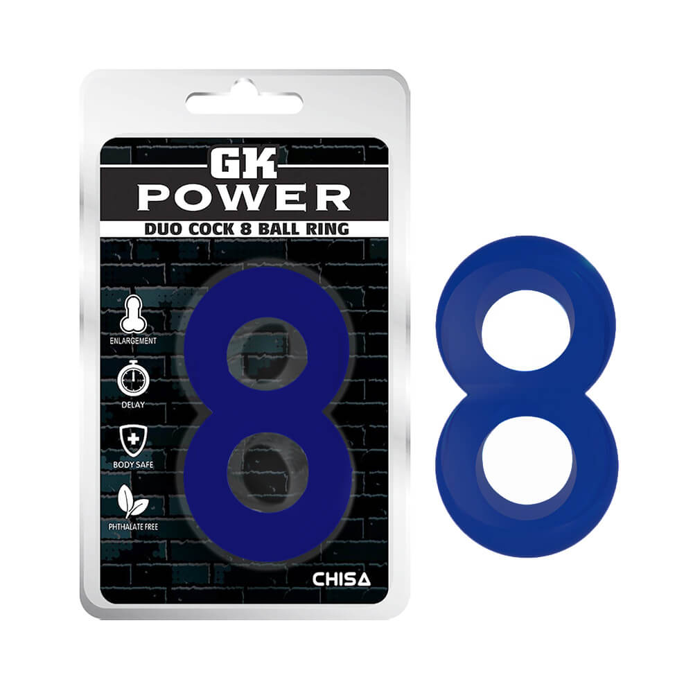 Vòng đeo kéo dài thời gian Chisa Duo Cock 8 Ball Ring - Blue 