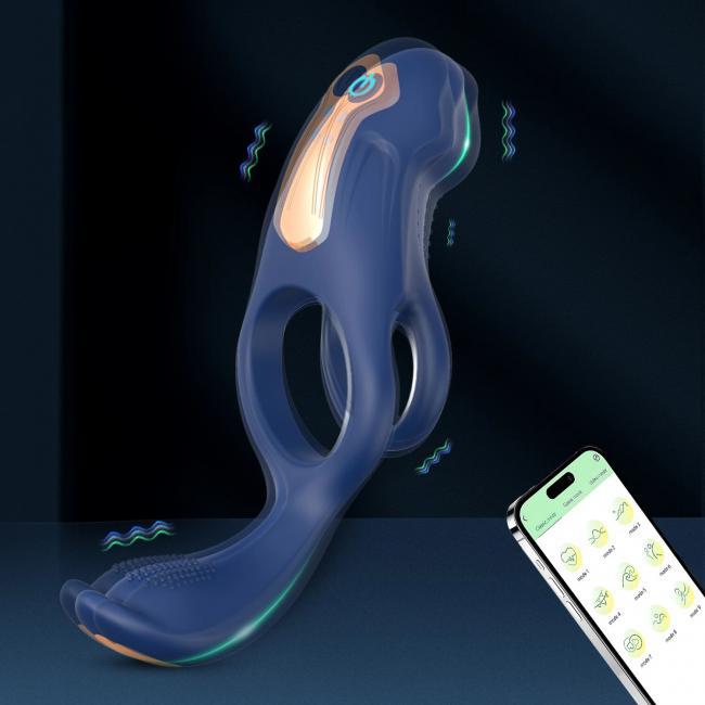 Vòng Đeo Dương Vật Love Spouse rung kích thích điểm G điều khiển qua app 
