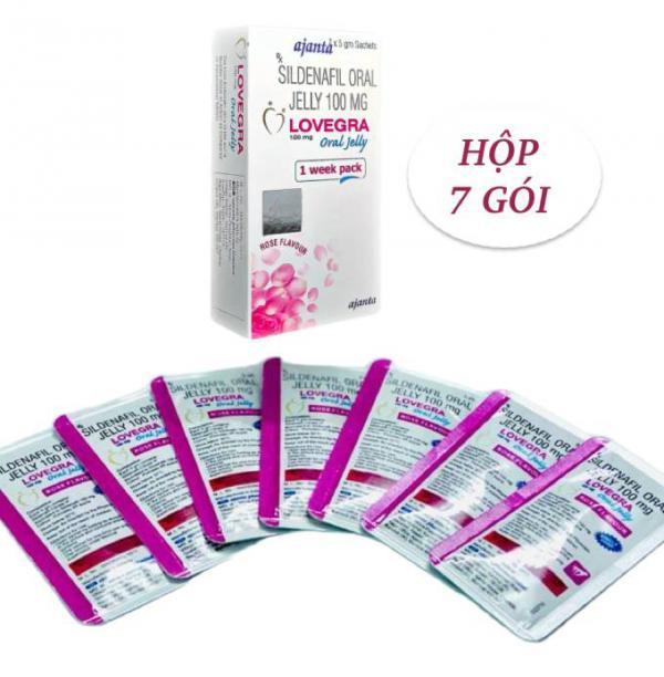 Lovegra Oral Jelly 100mg Thạch Uống Hỗ Trợ Tăng Ham Muốn Kích Thích Tình Dục Nữ Giới 