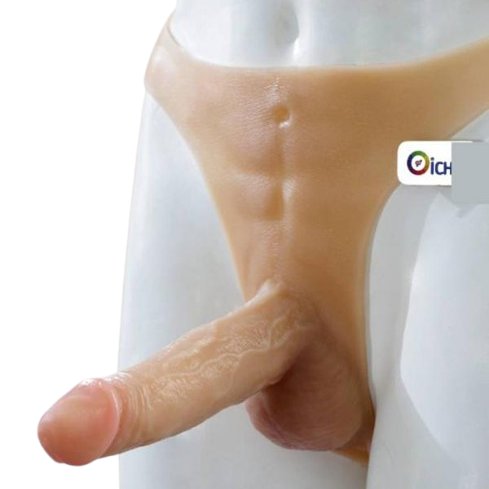 Dương vật giả đặc ruột Manmiao W39 cu giả dạng quần tam giác cho les