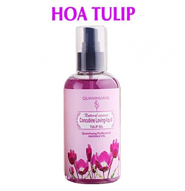 Dầu Massage Toàn Thân Quanshuang Tulip Oil 200ml – Gel Bôi Trơn Hương Hoa Tulip Quyến Rũ 