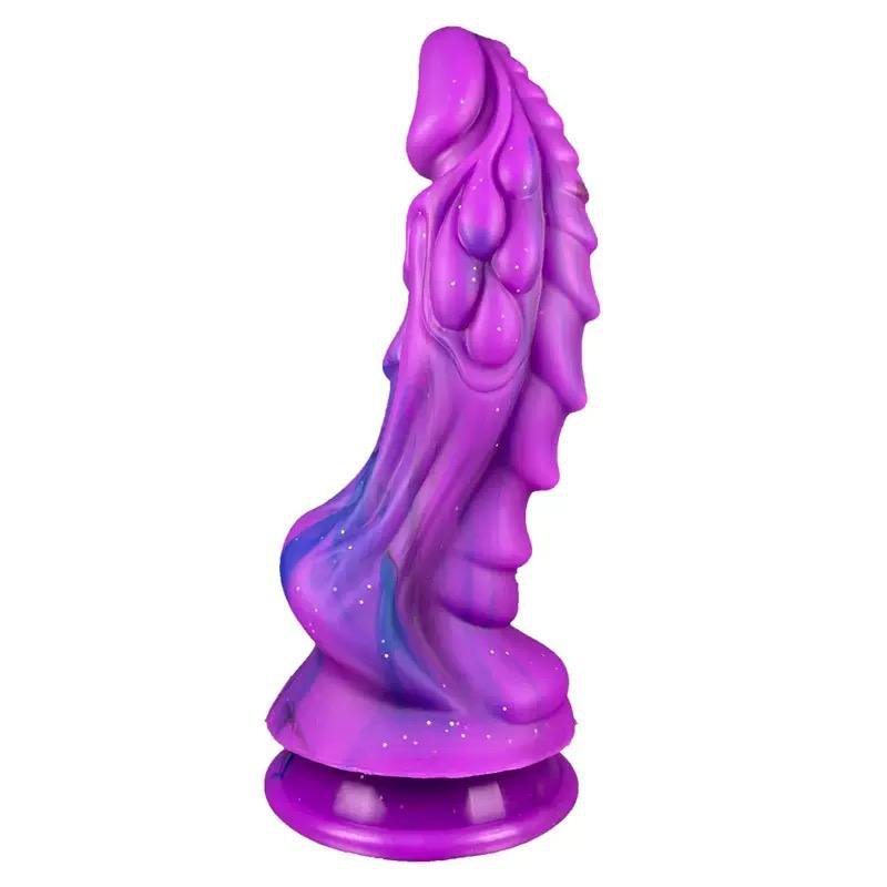 Dildo Fantasy Elfo Rồng Phát Sáng Có Đế Hít Tường – Dương Vật Giả Silicon Cao Cấp Kích Thích Điểm G & P