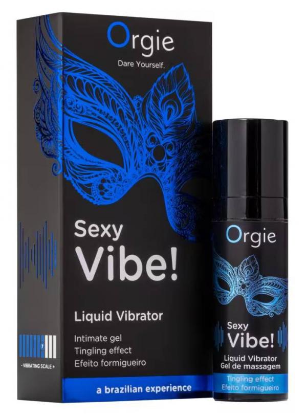 Gel rung tê kích thích Orgie Sexy Vibe Liquid Vibrator 15ml Tăng Khoái Cảm Tức Thì Cho Cả Nam & Nữ 