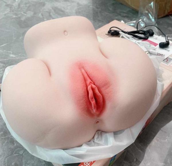 Mông giả silicon Jiuai 3kg nằm ngửa rung rên cảm biến âm đạo giả nguyên khối hồng hào chân thật 