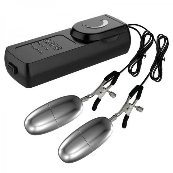 Kẹp Đầu Ti Kèm Trứng Rung 12 Chế Độ Baile Máy Massage Vòng 1 Kích Thích Mạnh 