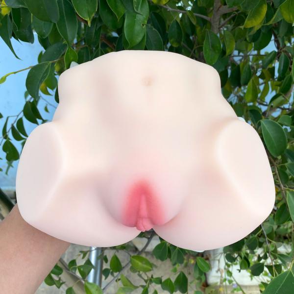 Mông Giả Silicon Nguyên Khối 1.5kg Cô Nàng Mới Lớn - 2 Lỗ Siêu Khít Siêu Mềm Chân Thật 