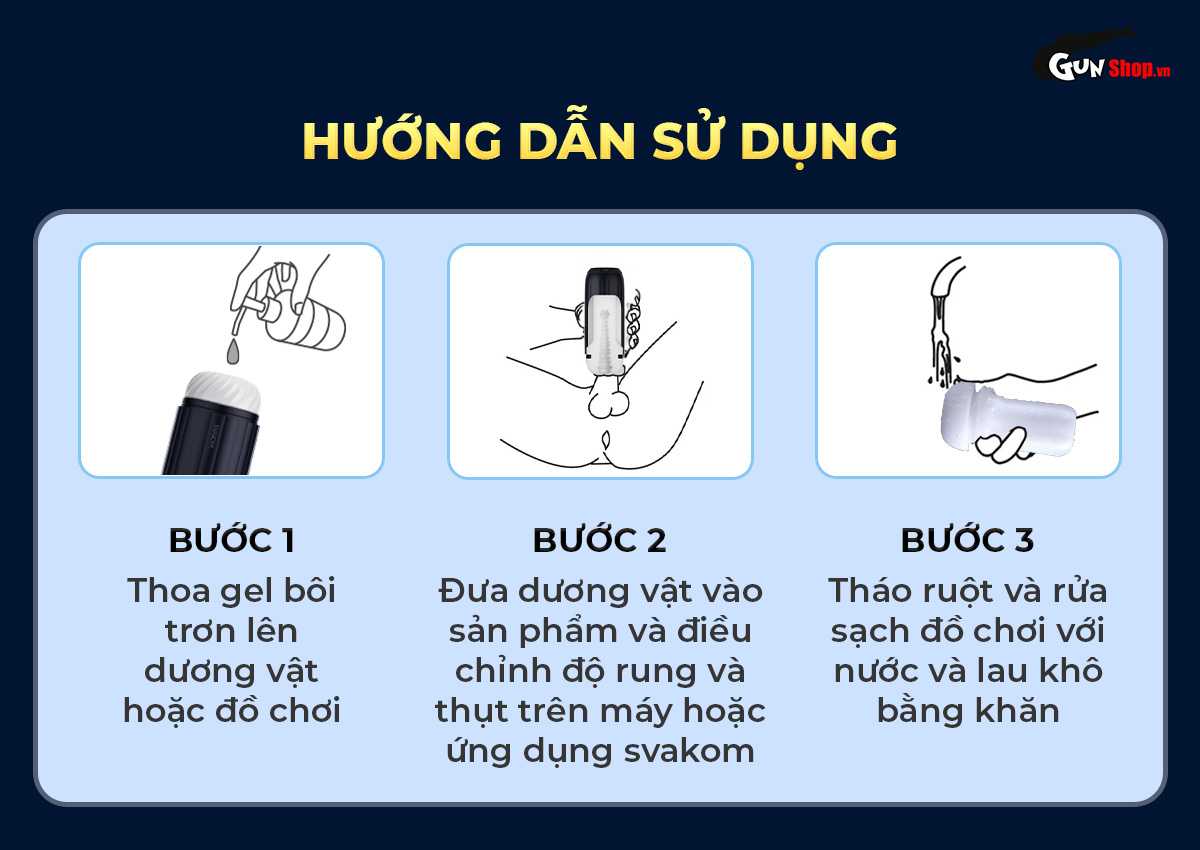 Hướng dẫn cách sử dụng âm đạo giả Svakom Sam Neo 2 Pro