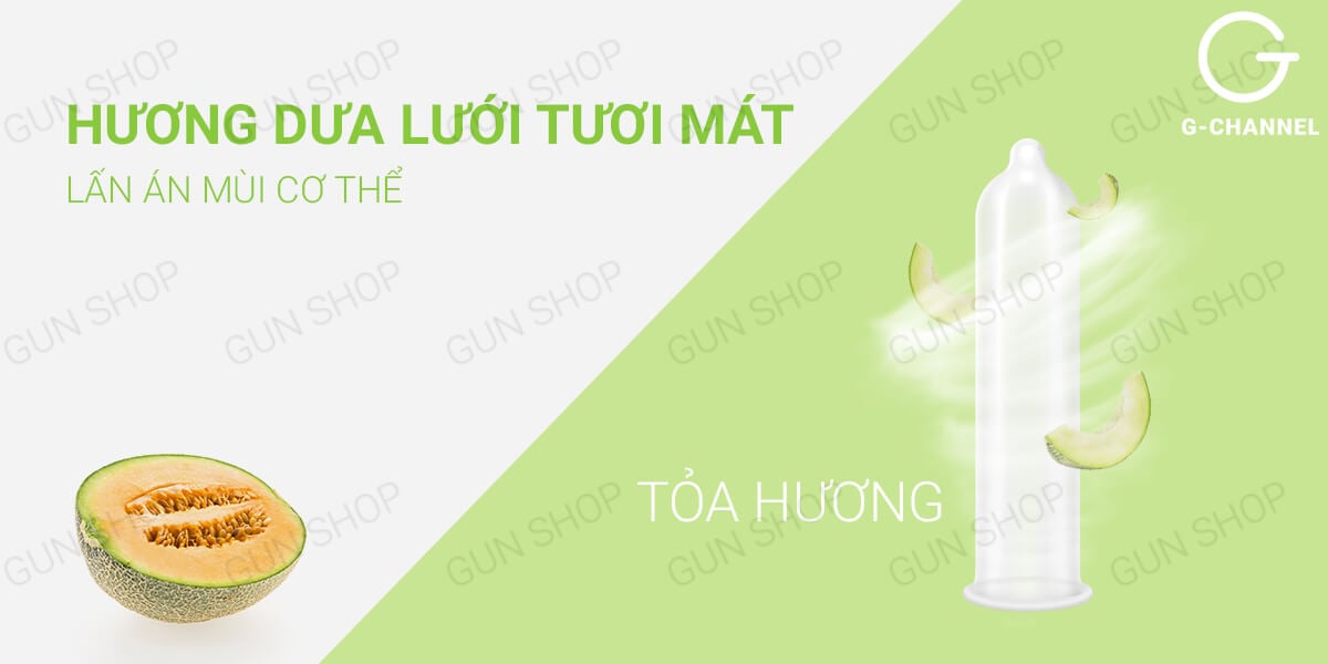 Kho sỉ Bao cao su Nakanishi - Siêu mỏng 0.03mm - Hương dưa lưới - Hộp 4 cái hàng mới về Kho sỉ Bao cao su Nakanishi - Siêu mỏng 0.03mm - Hương dưa lưới - Hộp 4 cái hàng mới về