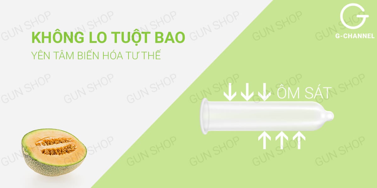 Kho sỉ Bao cao su Nakanishi - Siêu mỏng 0.03mm - Hương dưa lưới - Hộp 4 cái hàng mới về Kho sỉ Bao cao su Nakanishi - Siêu mỏng 0.03mm - Hương dưa lưới - Hộp 4 cái hàng mới về