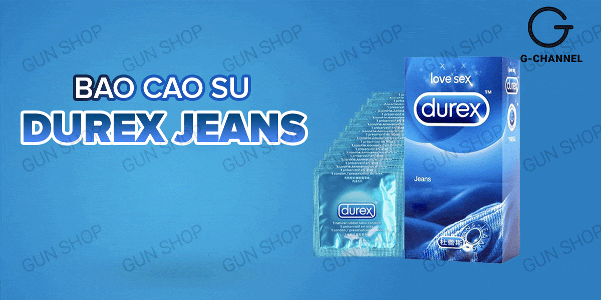  Mua Bao cao su Durex Jeans - Siêu mỏng nhiều gel bôi trơn - Hộp 12 cái hàng mới về