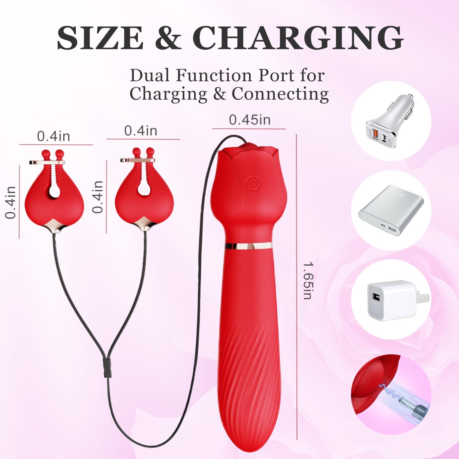 Kho sỉ Chày rung 2 đầu kích thích điểm G kèm dụng cụ kẹp vú đầu ti giá tốt