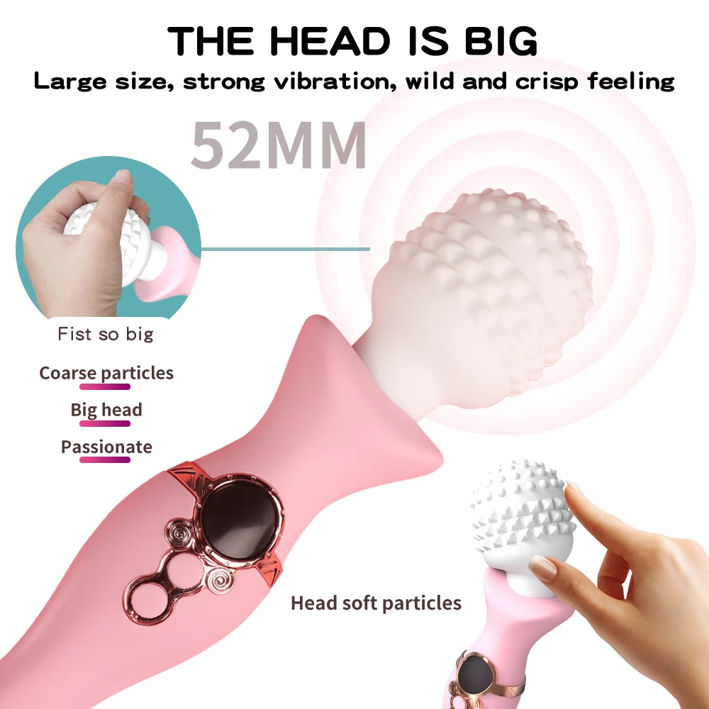 Review Chày rung 2 đầu Yeain Magic Wand với gai silicone hoặc trơn mượt cao cấp