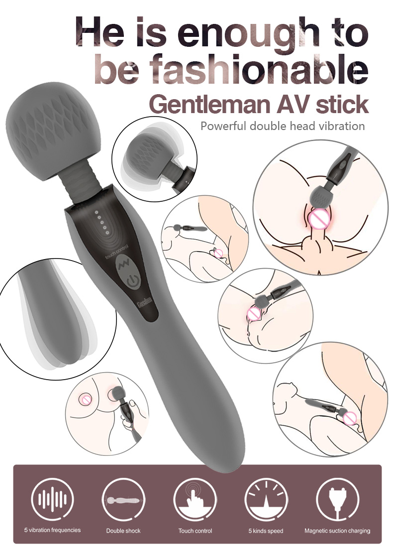 Bán Chày rung cao cấp Gusdun AV 2 đầu rung xoay massage cho nữ giá rẻ