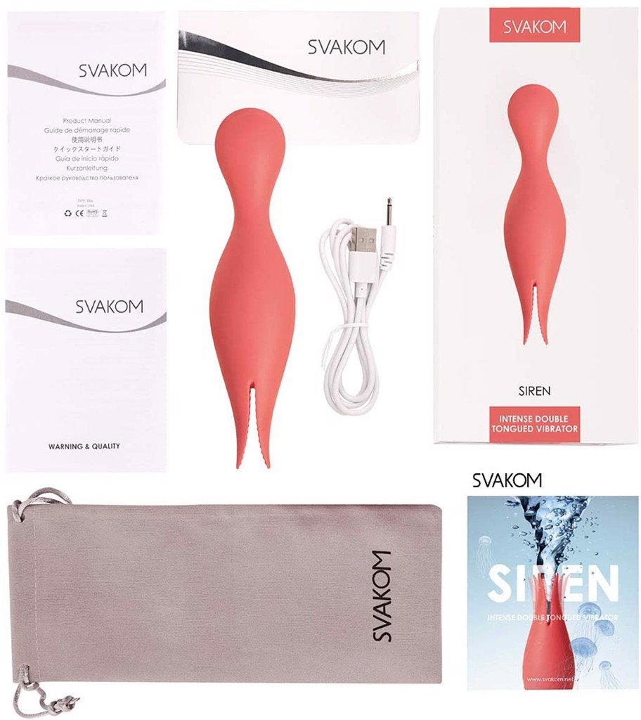 Chày Rung Cao Cấp Kích Thích 2 Đầu Đa Điểm - Svakom Siren USA Chày Rung Cao Cấp Kích Thích 2 Đầu Đa Điểm - Svakom Siren USA
