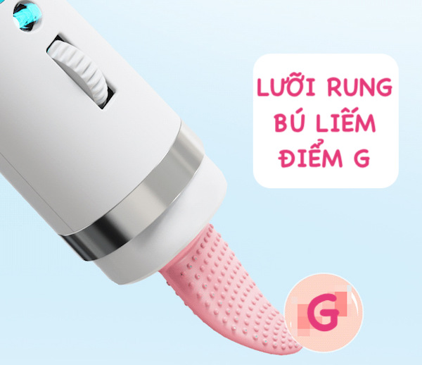 Giá sỉ Chày rung kèm lưỡi liếm 2 đầu Galaku có màn hình Led massage điểm G hàng xách tay Giá sỉ Chày rung kèm lưỡi liếm 2 đầu Galaku có màn hình Led massage điểm G hàng xách tay