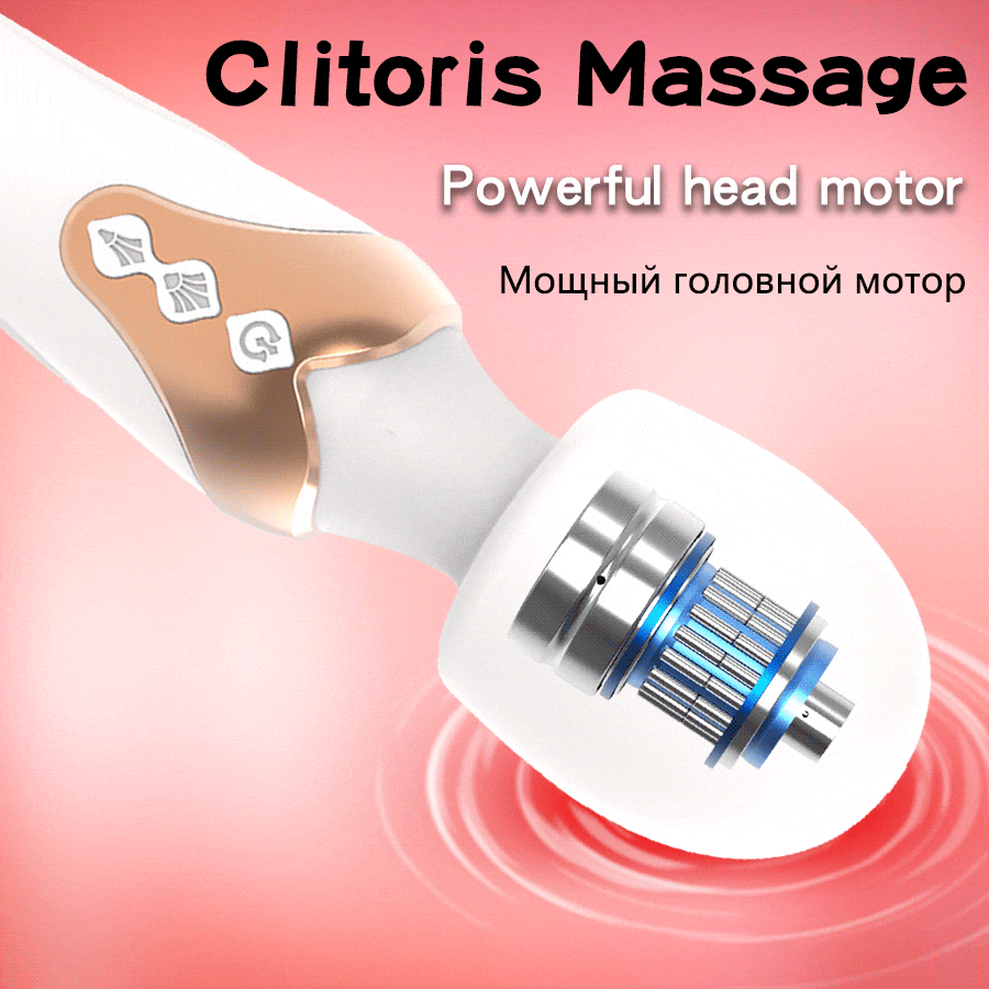 Chày rung không dây 2 đầu cao cấp AV Magic Wand