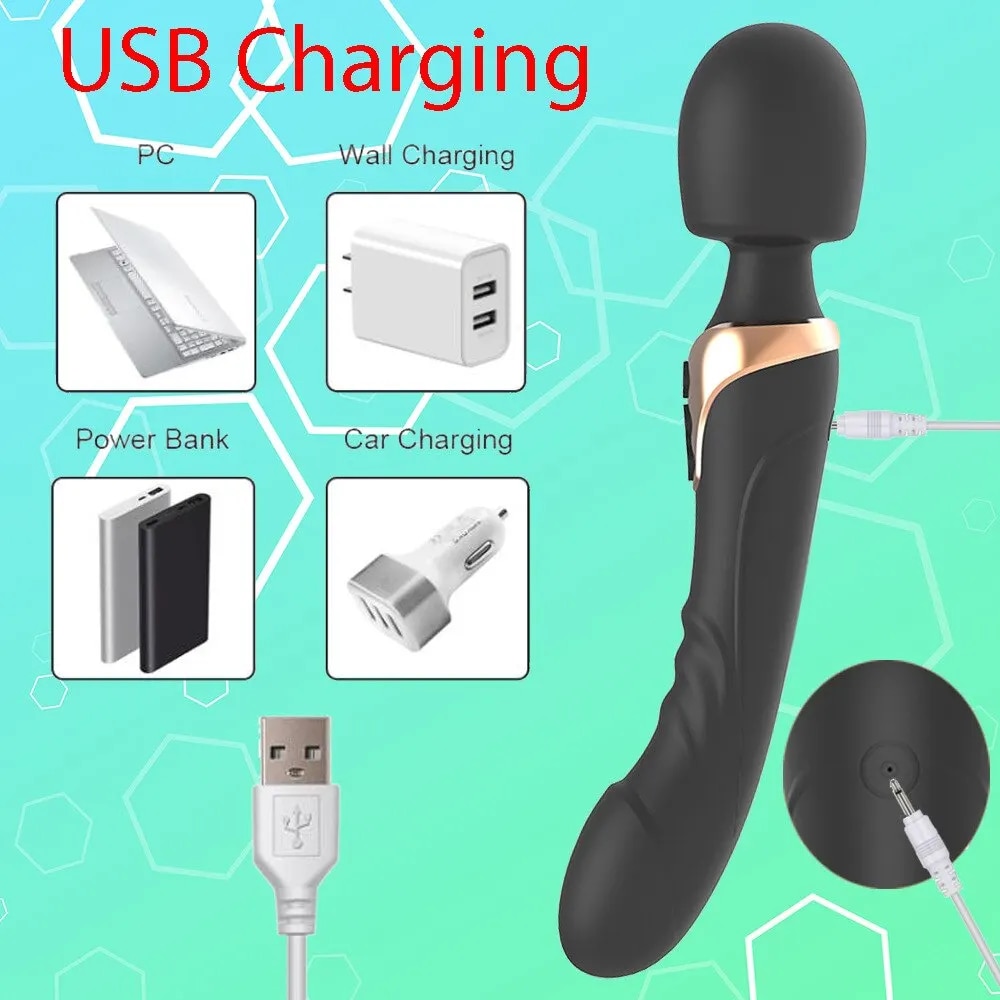 Chày rung không dây 2 đầu cao cấp AV Magic Wand