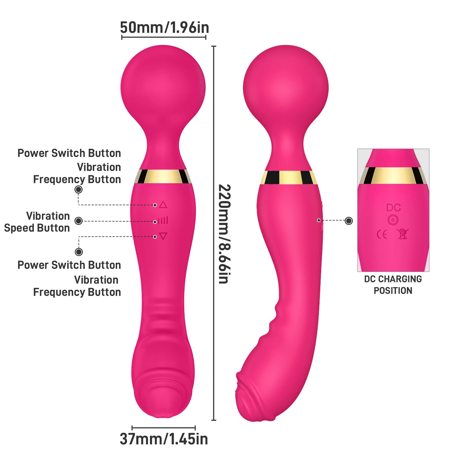 Bỏ sỉ Chày rung tình yêu 2 đầu xoay 360 độ massage kích thích điểm G loại tốt